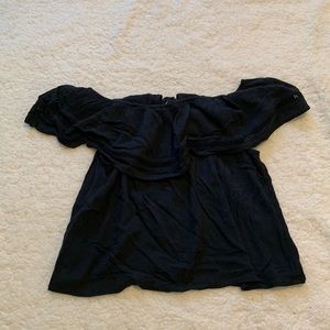 Hollister black off shoulder top